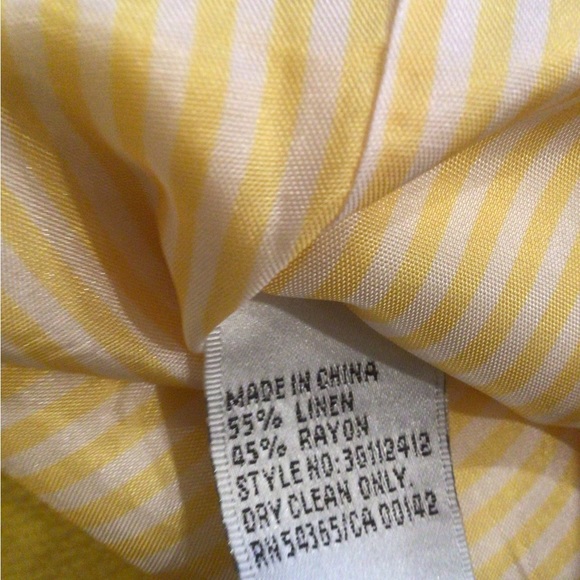 Bright yellow Nygard crop blazer, US14 - Picture 5 of 6